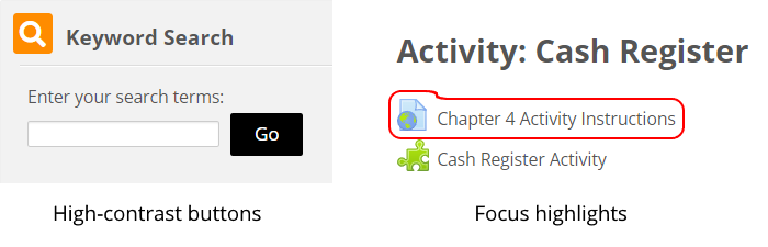 Effects of the Accessible theme