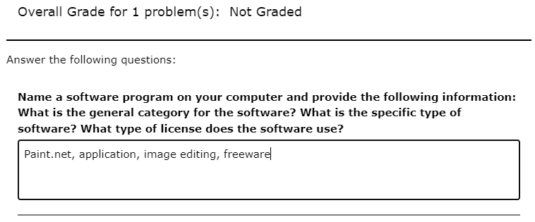 Student answering questions
