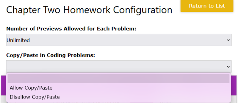 copy/paste setting